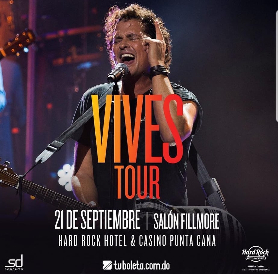 Carlos Vives trae su “Vives Tour” al Hard Rock Hotel & Casino Punta